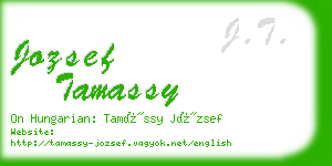 jozsef tamassy business card